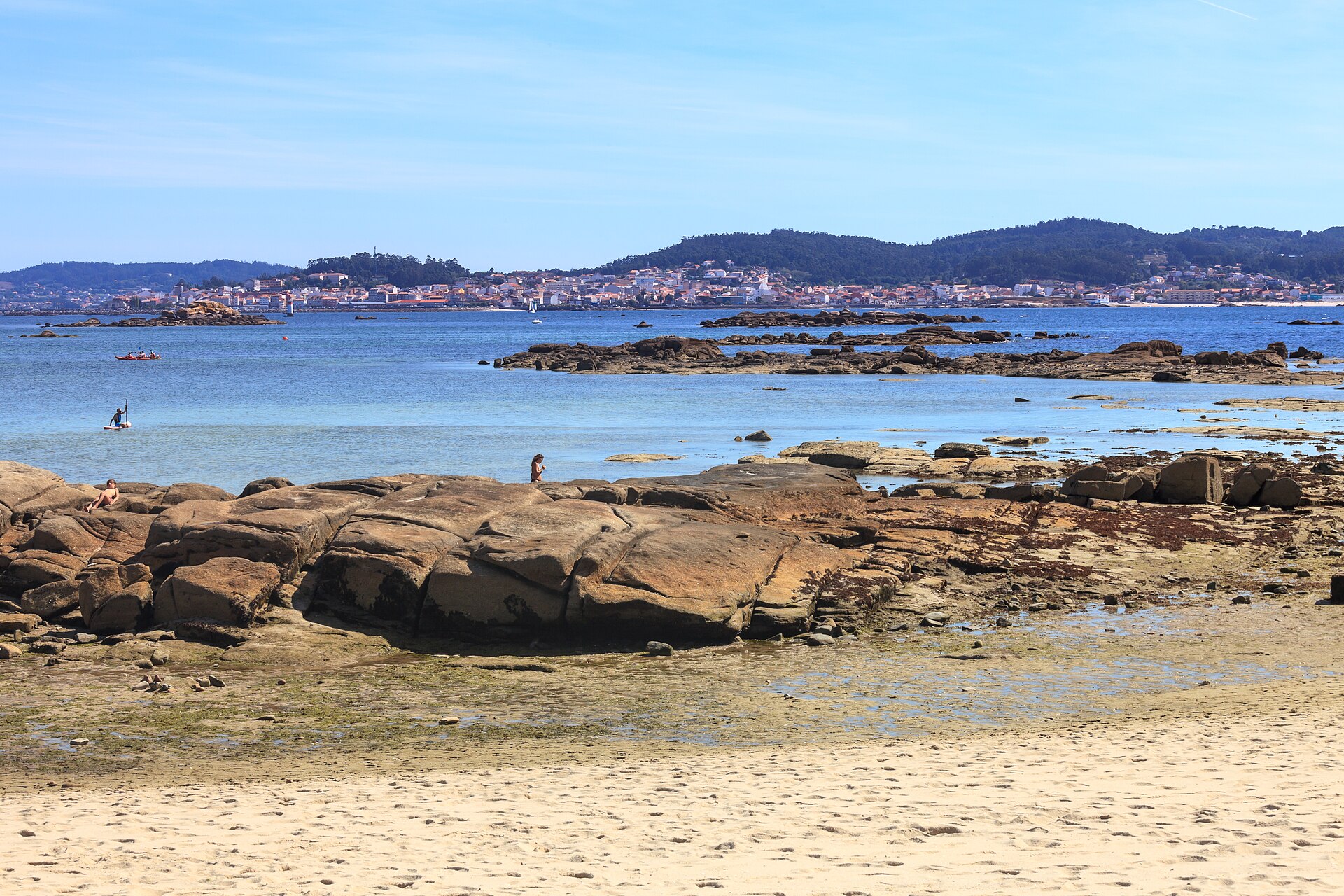 Beach in the O Carreirón nature reserve, at the southern tip of Illa de Arousa