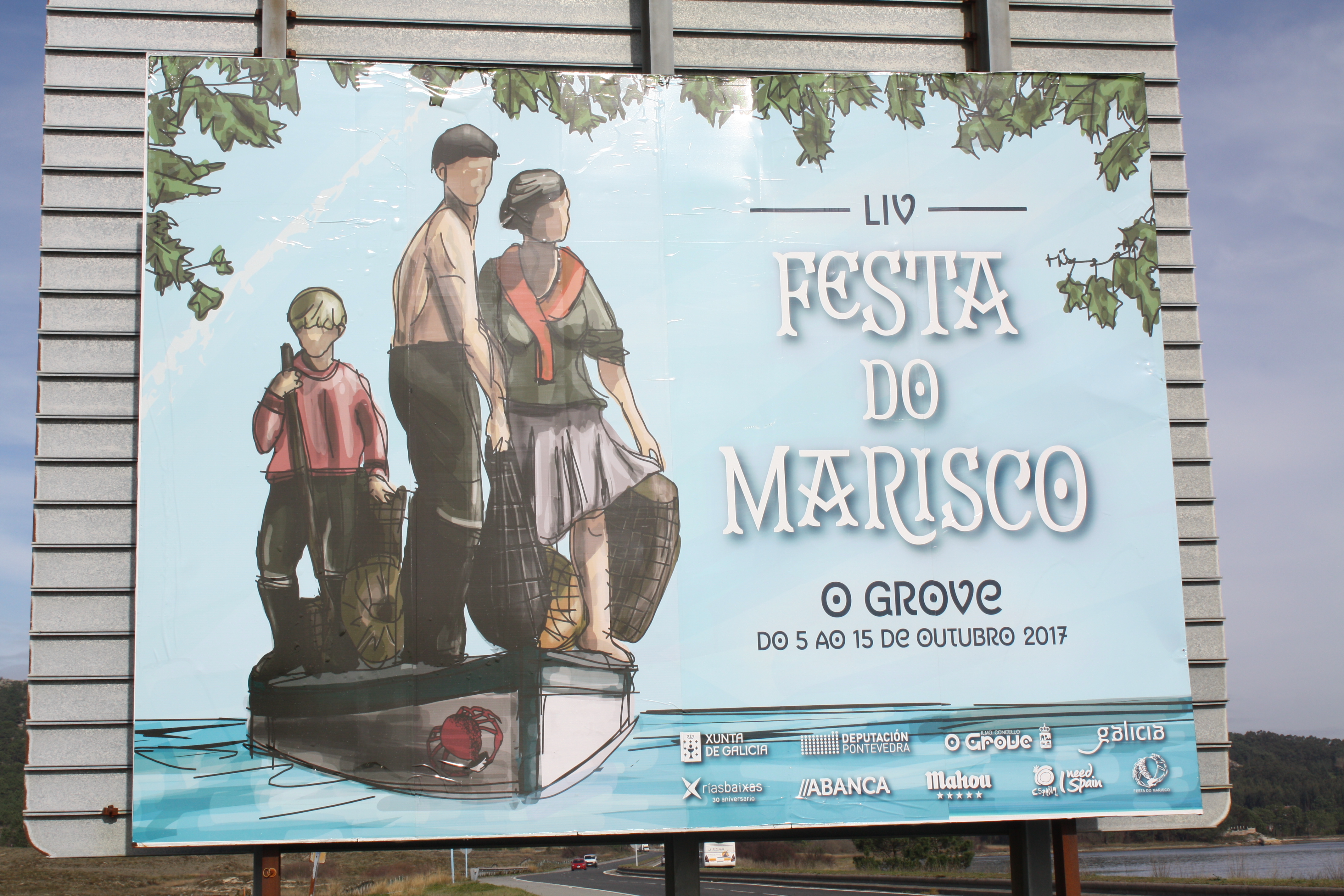 Ambiance sous les chapiteaux de la Festa do Marisco d'O Grove