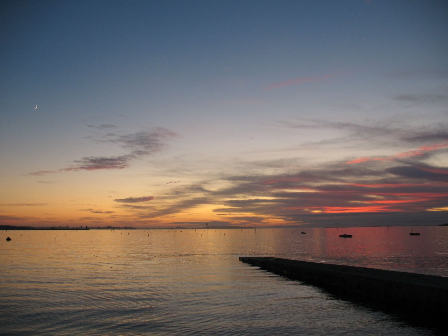 View of the Ría de Arousa from Vilanova de Arousa, the starting point of the route