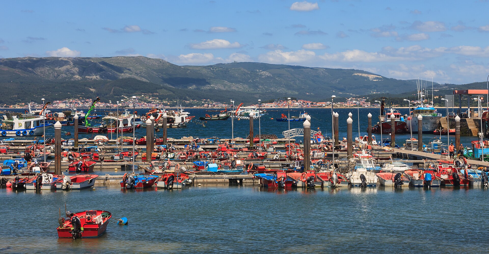 Puerto de O Xufre, en la Illa de Arousa, una de las paradas posibles de la ruta