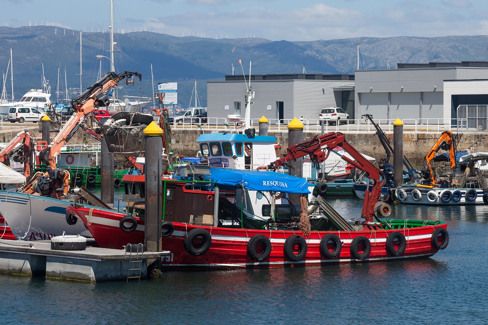 Port of Vilanova de Arousa, the departure point for our trips