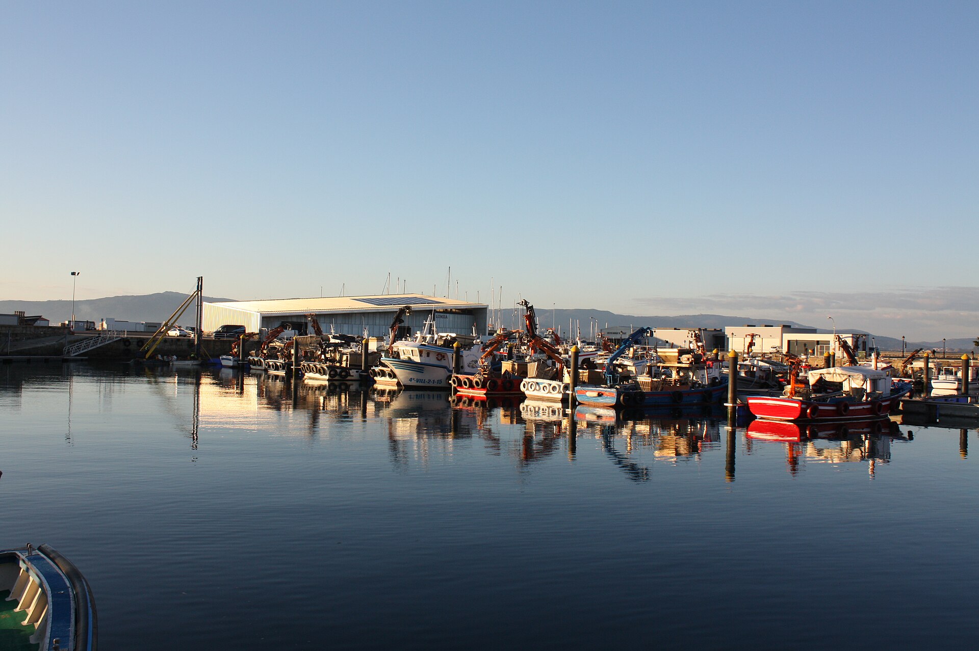 Vilanova de Arousa vue de la mer, le point de départ de toutes nos sorties