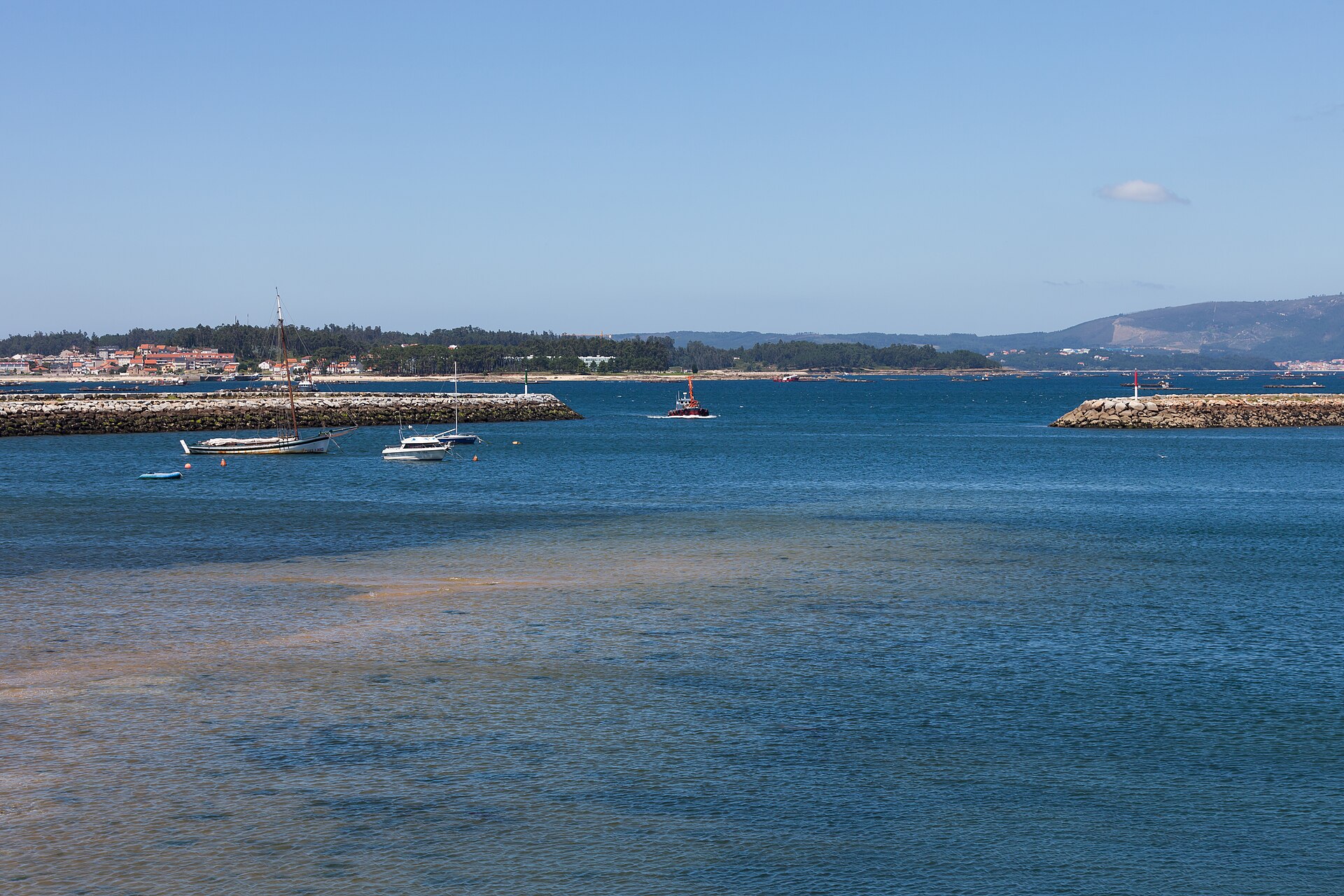 Port de plaisance de Vilanova de Arousa, point d'embarquement